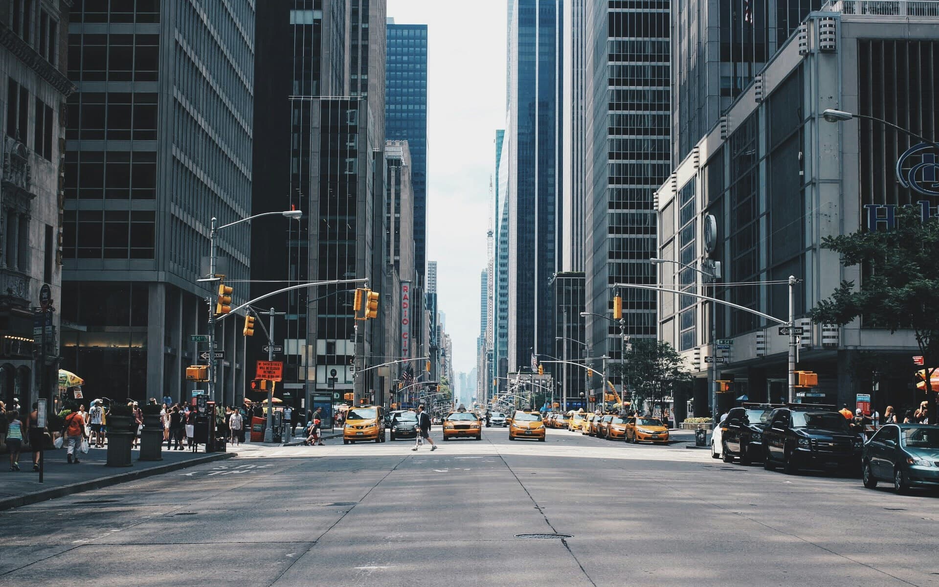 Downtown buildings in a Canadian city